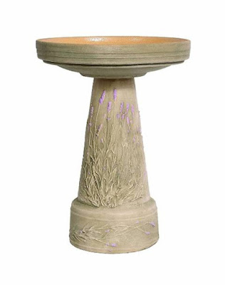 Burley Clay Lavender Bird Bath