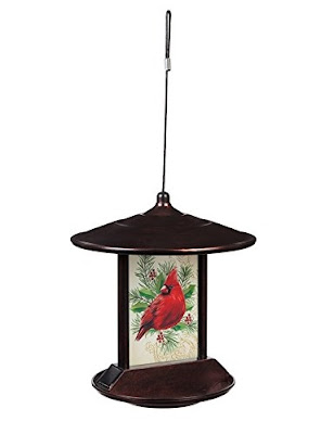 Evergreen Solar Cardinal Bird Feeder