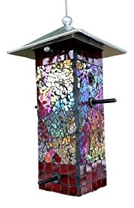 Best Cool Bird Feeder – Bluedot Trading Stained Glass Mosaic Bird Feeder